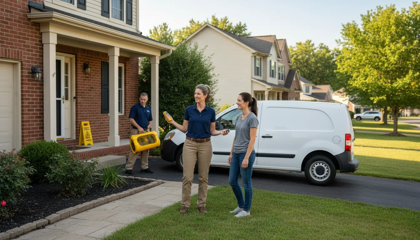 Residential water damage restoration in Harwood Heights, IL
